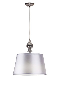 Srebrna lampa wisząca nad stół - T032 - Tokis ze sklepu Edinos.pl w kategorii Lampy wiszące - zdjęcie 174154552