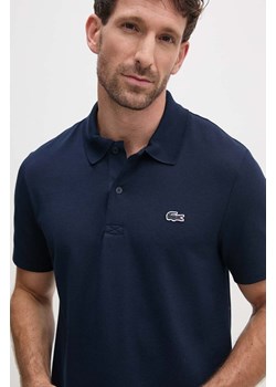 Lacoste polo męski kolor granatowy gładki DH5522 ze sklepu ANSWEAR.com w kategorii T-shirty męskie - zdjęcie 174157291