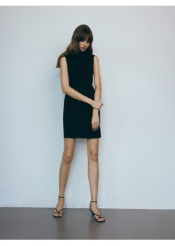 Reserved - Sukienka mini z dekoltem typu woda - czarny ze sklepu Reserved w kategorii Sukienki - zdjęcie 174158521