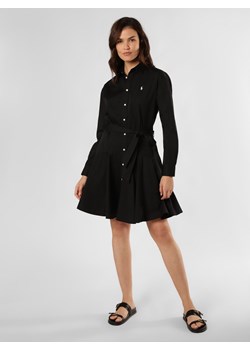 Polo Ralph Lauren Sukienka damska Kobiety Bawełna czarny jednolity ze sklepu vangraaf w kategorii Sukienki - zdjęcie 174159714