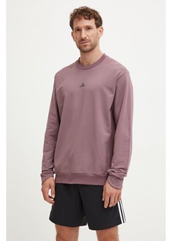 adidas Performance bluza treningowa kolor fioletowy z aplikacją JF4240 ze sklepu ANSWEAR.com w kategorii Bluzy męskie - zdjęcie 174160073