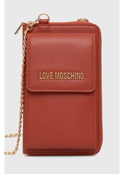 Love Moschino portfel damski kolor pomarańczowy JC5701PP1LLD0000 ze sklepu ANSWEAR.com w kategorii Portfele damskie - zdjęcie 174160231