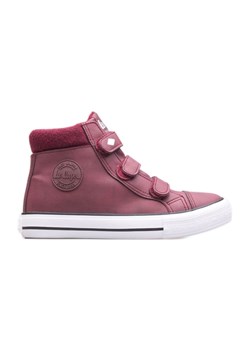 Buty dziecięce LEE Cooper LCJ-21-31-0614K czerwone ze sklepu ButyModne.pl w kategorii Trampki dziecięce - zdjęcie 174160434