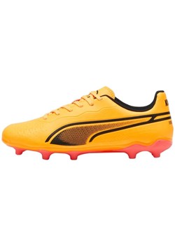 Buty piłkarskie Puma King Match FG/AG 107573 05 żółte ze sklepu ButyModne.pl w kategorii Buty sportowe dziecięce - zdjęcie 174160513