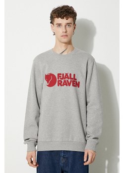 Fjallraven bluza bawełniana Logo Sweater męska kolor szary  F84142 ze sklepu PRM w kategorii Bluzy męskie - zdjęcie 174160720