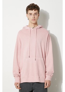 KSUBI bluza bawełniana kolor różowy z kapturem z nadrukiem MSP23FL017-PINK ze sklepu PRM w kategorii Bluzy męskie - zdjęcie 174160740