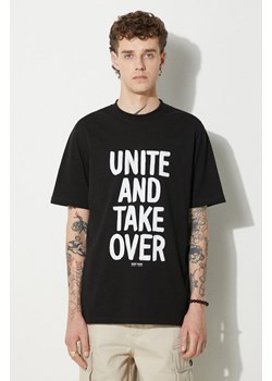 Wood Wood t-shirt bawełniany Bobby Shoplifters kolor biały z nadrukiem 50025711.2489-BLACK ze sklepu PRM w kategorii T-shirty męskie - zdjęcie 174160782