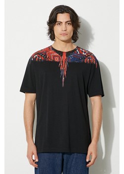 Marcelo Burlon t-shirt bawełniany Bandana Wings Basic Tee męski kolor czarny z nadrukiem CMAA056F24JER0031027 ze sklepu PRM w kategorii T-shirty męskie - zdjęcie 174161154