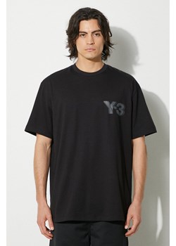 Y-3 t-shirt bawełniany Logo Tee męski kolor czarny z nadrukiem JE9282 ze sklepu PRM w kategorii T-shirty męskie - zdjęcie 174161162