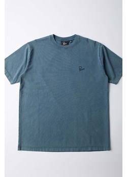 by Parra t-shirt bawełniany Script Logo męski kolor niebieski gładki 51424 ze sklepu PRM w kategorii T-shirty męskie - zdjęcie 174161302