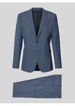 Garnitur o kroju slim fit z brustaszą model ‘LIAM’ ze sklepu Peek&Cloppenburg  w kategorii Garnitury męskie - zdjęcie 174161581