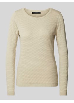 Sweter z dzianiny o kroju regular fit z okrągłym dekoltem ‘CARE STRUCTURE’ ze sklepu Peek&Cloppenburg  w kategorii Swetry damskie - zdjęcie 174161732