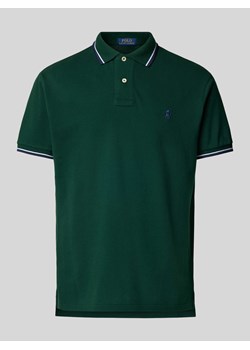 Koszulka polo o kroju custom slim fit z wyhaftowanym logo ze sklepu Peek&Cloppenburg  w kategorii T-shirty męskie - zdjęcie 174161841