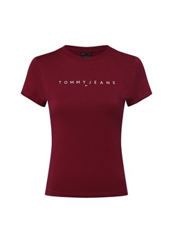 Tommy Jeans Koszulka damska Kobiety Bawełna bakłażanowy jednolity ze sklepu vangraaf w kategorii Bluzki damskie - zdjęcie 174162912