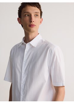 Reserved - Bawełniana koszula regular fit - biały ze sklepu Reserved w kategorii Koszule męskie - zdjęcie 174163734