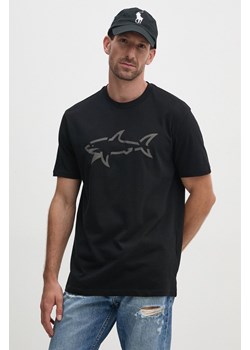 Paul&amp;Shark t-shirt bawełniany męski kolor czarny z nadrukiem 14311653 ze sklepu ANSWEAR.com w kategorii T-shirty męskie - zdjęcie 174166480