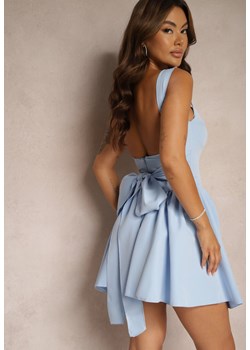 Jasnoniebieska Sukienka na Ramiączkach o Rozkloszowanym Kroju Tastorea ze sklepu Renee odzież w kategorii Sukienki - zdjęcie 174168762