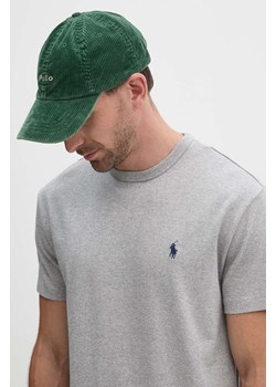 Polo Ralph Lauren t-shirt bawełniany kolor szary gładki ze sklepu PRM w kategorii T-shirty męskie - zdjęcie 174175631