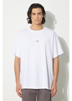 MM6 Maison Margiela t-shirt bawełniany męski kolor biały z aplikacją SH0GC0032.S24312 ze sklepu PRM w kategorii T-shirty męskie - zdjęcie 174175684