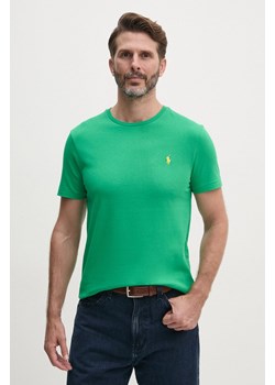Polo Ralph Lauren t-shirt bawełniany kolor zielony 710671438 ze sklepu PRM w kategorii T-shirty męskie - zdjęcie 174175730
