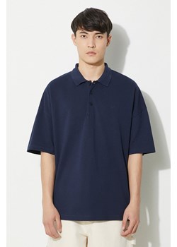 A.P.C. polo bawełniane polo antoine kolor granatowy gładki COGWZ-H26212 ze sklepu PRM w kategorii T-shirty męskie - zdjęcie 174175764