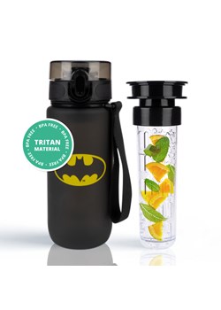 Butelka na wodę 0.6L czarna | wytrzymała i praktyczna | Batman ze sklepu Sklep SOXO w kategorii Naczynia dziecięce - zdjęcie 174177843