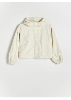 Reserved - Lekka kurtka z kapturem - kremowy ze sklepu Reserved w kategorii Bluzy dziewczęce - zdjęcie 174180794