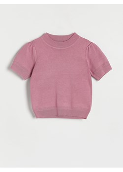 Reserved - Sweter z krótkimi rękawami - fioletowy ze sklepu Reserved w kategorii Bluzki dziewczęce - zdjęcie 174180890
