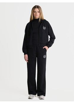 Spodnie damskie dresowe z prostą nogawką czarne Pekina 906/ Moringa 906 ze sklepu Big Star w kategorii Spodnie damskie - zdjęcie 174182824
