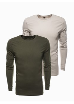 Zestaw longsleeve męski z długim rękawem 2-pak - mix V9 Z43 ze sklepu ombre w kategorii T-shirty męskie - zdjęcie 174272494