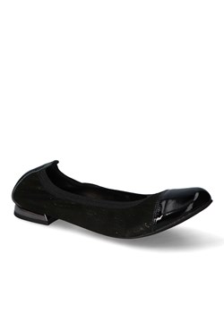 Baleriny Gamis 1402/A128+H70/SR Czarne lakier+zamsz ze sklepu Arturo-obuwie w kategorii Balerinki - zdjęcie 174279924