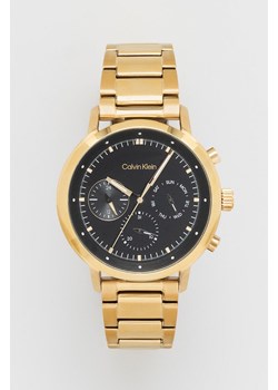 Calvin Klein zegarek męski kolor złoty 25200065 ze sklepu ANSWEAR.com w kategorii Zegarki - zdjęcie 174280934