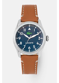 Lacoste zegarek męski kolor brązowy 2011301 ze sklepu ANSWEAR.com w kategorii Zegarki - zdjęcie 174280953