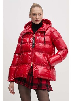 Pinko kurtka damska kolor czerwony zimowa ze sklepu ANSWEAR.com w kategorii Kurtki damskie - zdjęcie 174281784