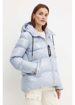 Pinko kurtka damska kolor niebieski zimowa ze sklepu ANSWEAR.com w kategorii Kurtki damskie - zdjęcie 174281791