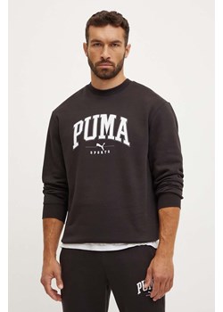 Puma bluza męska kolor czarny z nadrukiem 681794 ze sklepu ANSWEAR.com w kategorii Bluzy męskie - zdjęcie 174282222