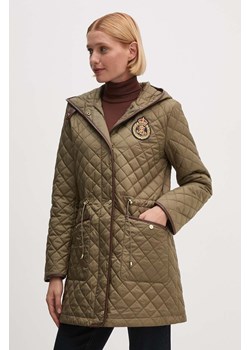 Lauren Ralph Lauren parka damska kolor zielony przejściowa 297951264 ze sklepu ANSWEAR.com w kategorii Parki damskie - zdjęcie 174282580