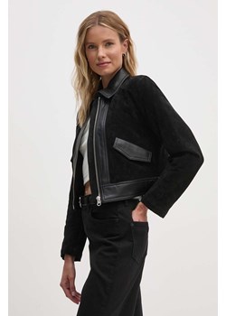 Sisley kurtka damska kolor czarny przejściowa 262TLN04J ze sklepu ANSWEAR.com w kategorii Kurtki damskie - zdjęcie 174282633