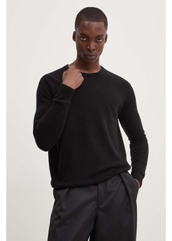 American Vintage sweter wełniany męski kolor czarny lekki MRAX18AH24 ze sklepu ANSWEAR.com w kategorii Swetry męskie - zdjęcie 174284094