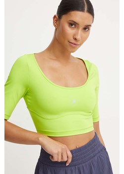 adidas by Stella McCartney t-shirt damski kolor zielony IX8072 ze sklepu ANSWEAR.com w kategorii Bluzki damskie - zdjęcie 174284580