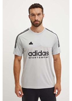 adidas t-shirt Tiro męski kolor szary z nadrukiem IW5958 ze sklepu ANSWEAR.com w kategorii T-shirty męskie - zdjęcie 174284734