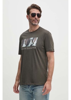 Armani Exchange t-shirt bawełniany męski kolor czarny z nadrukiem 6DZTHF ZJH4Z ze sklepu ANSWEAR.com w kategorii T-shirty męskie - zdjęcie 174284744