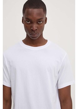 American Vintage t-shirt bawełniany męski kolor biały melanżowy MVUP02AH24 ze sklepu ANSWEAR.com w kategorii T-shirty męskie - zdjęcie 174284764
