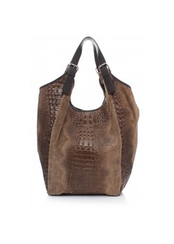 Torebki Skórzane Shopper XXL wzór Aligatora kol. ze sklepu PaniTorbalska w kategorii Torby Shopper bag - zdjęcie 174285820