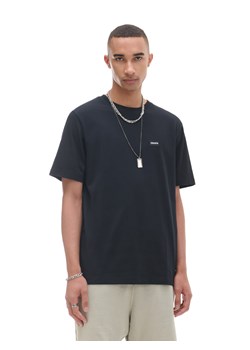 Cropp - Czarny T-shirt z haftem - czarny ze sklepu Cropp w kategorii T-shirty męskie - zdjęcie 174289623