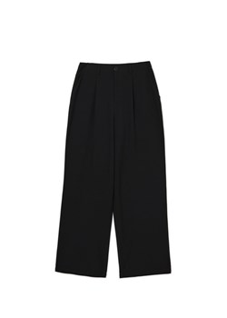 Cropp - Czarne spodnie w paski - czarny ze sklepu Cropp w kategorii Spodnie damskie - zdjęcie 174289751