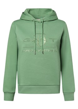 Gant Damska bluza z kapturem Kobiety Bawełna zielony jednolity ze sklepu vangraaf w kategorii Bluzy damskie - zdjęcie 174293721