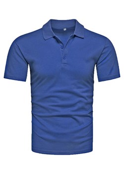 Koszulka polo męska niebieska Recea ze sklepu Recea.pl w kategorii T-shirty męskie - zdjęcie 174294163