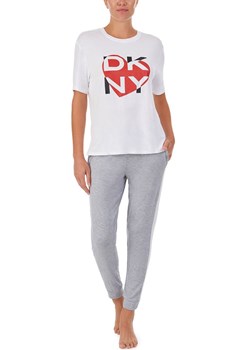 DKNY Piżama damska 2-częściowa YI3122448 regular fit, Kolor biały, Rozmiar M, DKNY ze sklepu Intymna w kategorii Piżamy damskie - zdjęcie 174301104