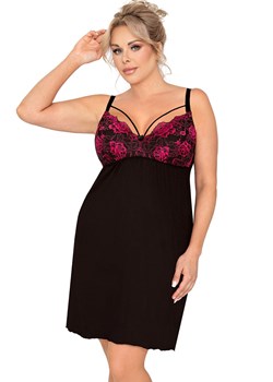 Koszula nocna damska Plus Size Candy, Kolor czarny, Rozmiar 3XL, Donna ze sklepu Intymna w kategorii Koszule nocne - zdjęcie 174301703